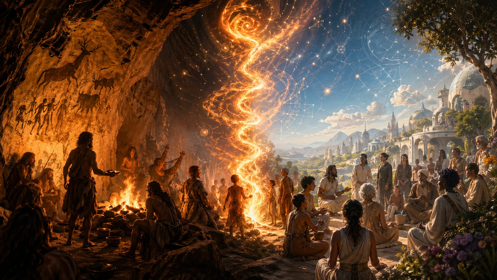 De la grotte paléolithique à l'humanité moderne — même cerveau, autre échelle